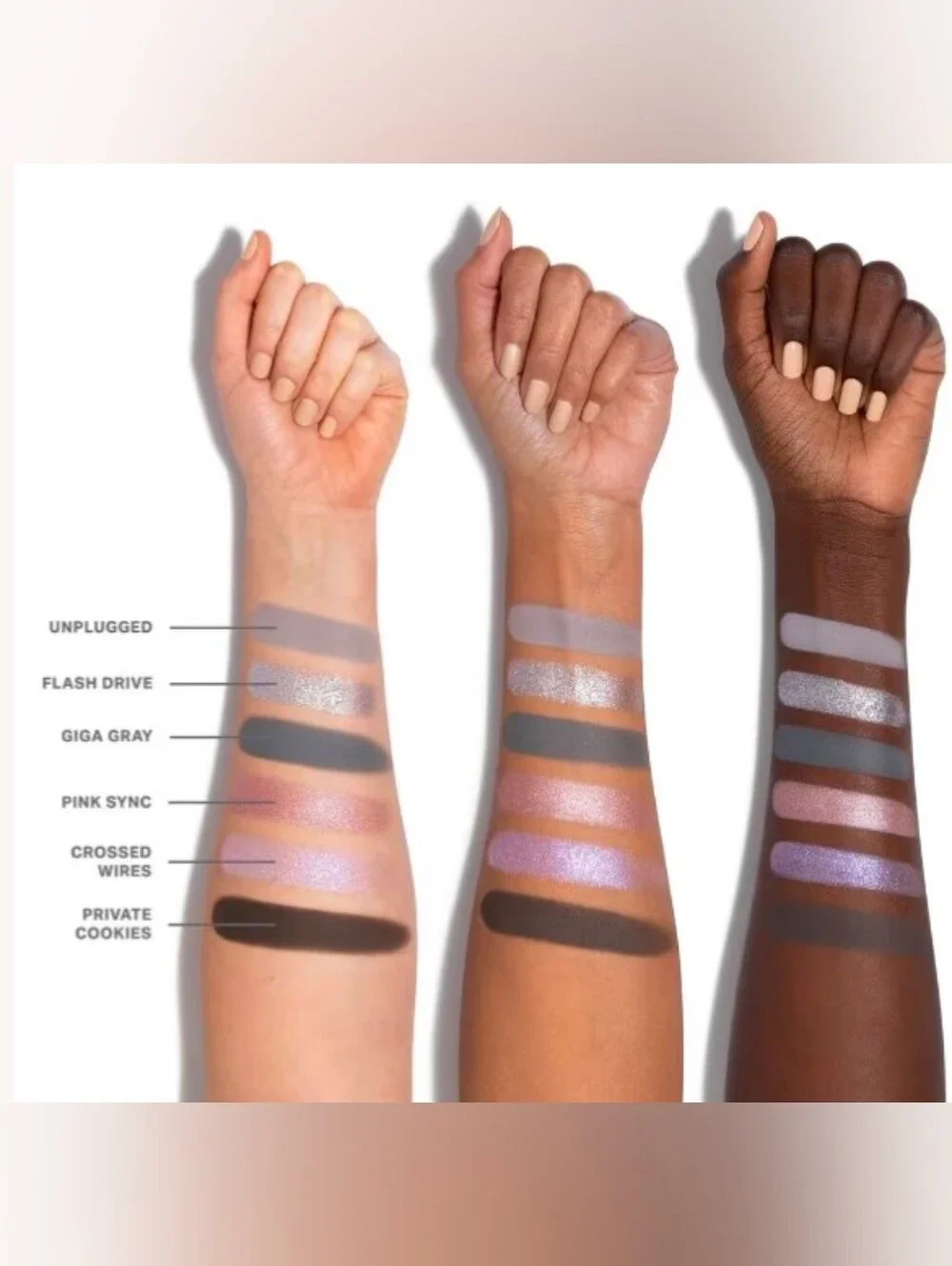 Morphe ChromaPlus 6-Pan Eyeshadow Palette- Color: Cyber Chrome- NIB